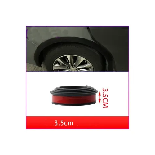 Set 4 ornamente protectie aripa universale cauciuc negre 1.6m x 3.5cm
