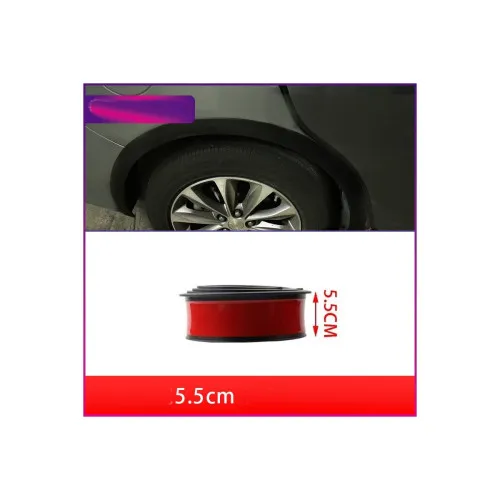 Set 4 ornamente protectie aripa universale cauciuc negre 1.6m x 5.5cm