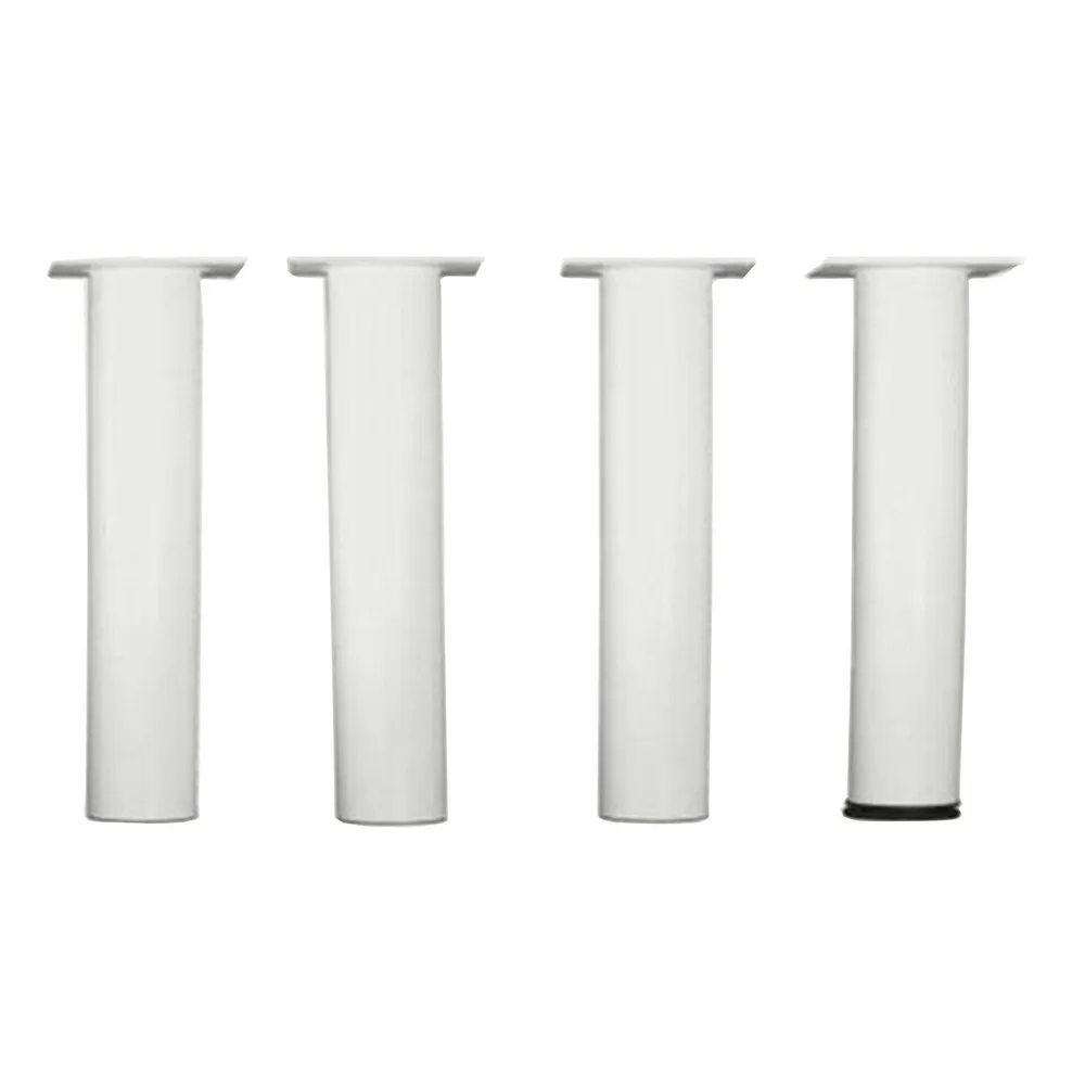 Set 4 picioare masa alb 30 x 150 mm