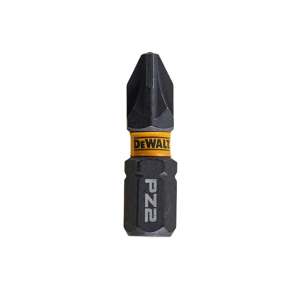 Set 5 biti DeWalt Flextorq DT7387T-QZ, PZ2, 25 mm, prindere hexagonala