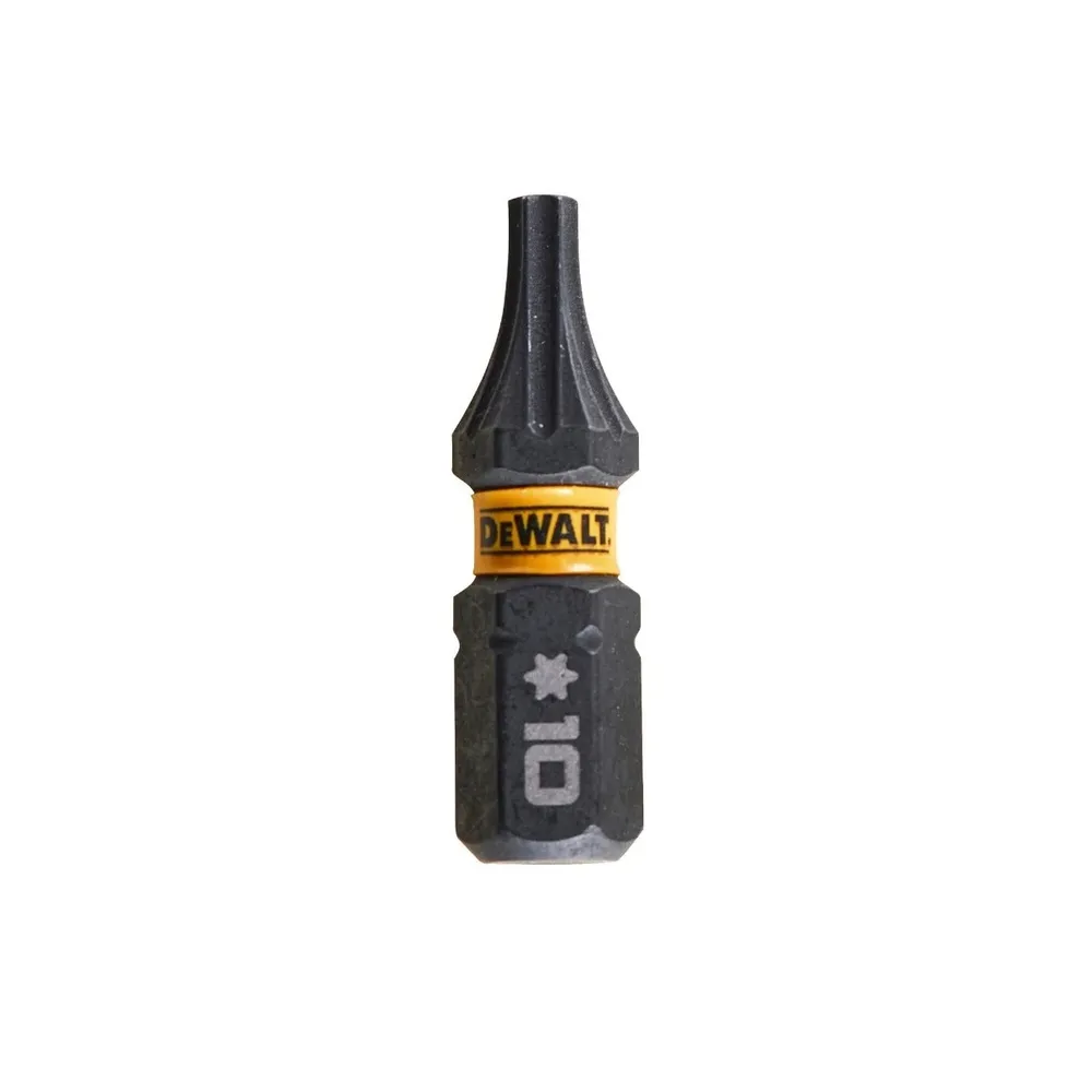 Set 5 biti DeWALT Flextorq T10, 25 mm, prindere hexagonala