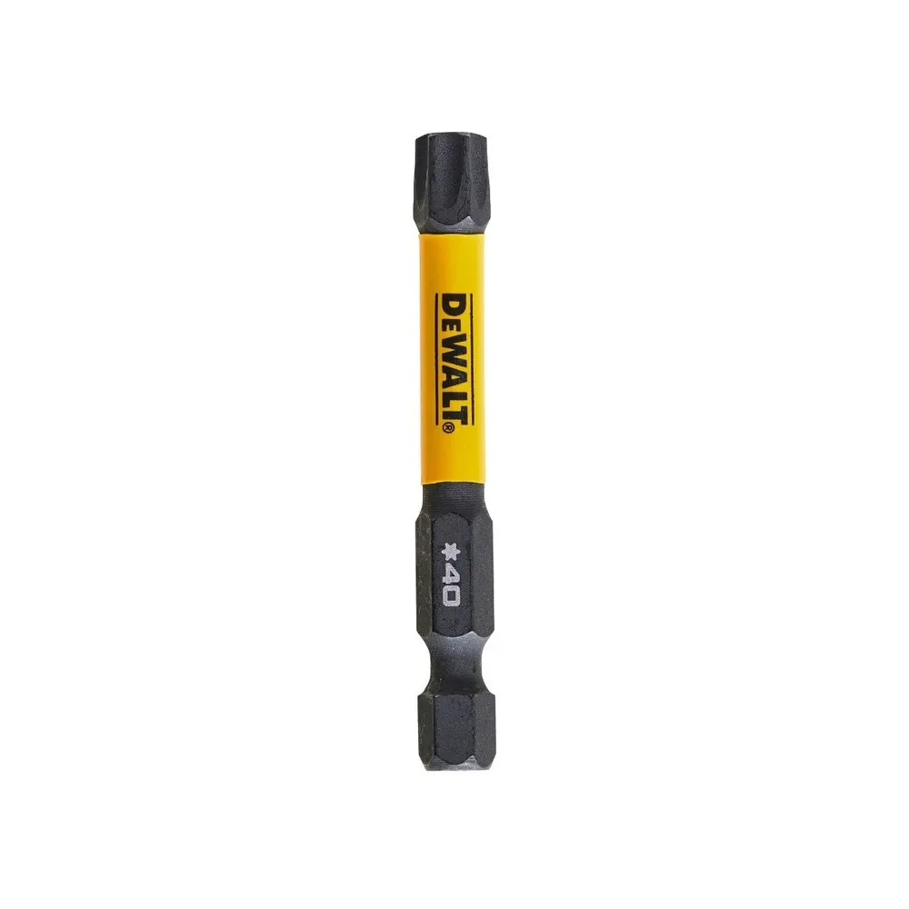 Set 5 biti DeWalt Flextorq T40, 57 mm, prindere hexagonala 1/4 inch, profil Torx