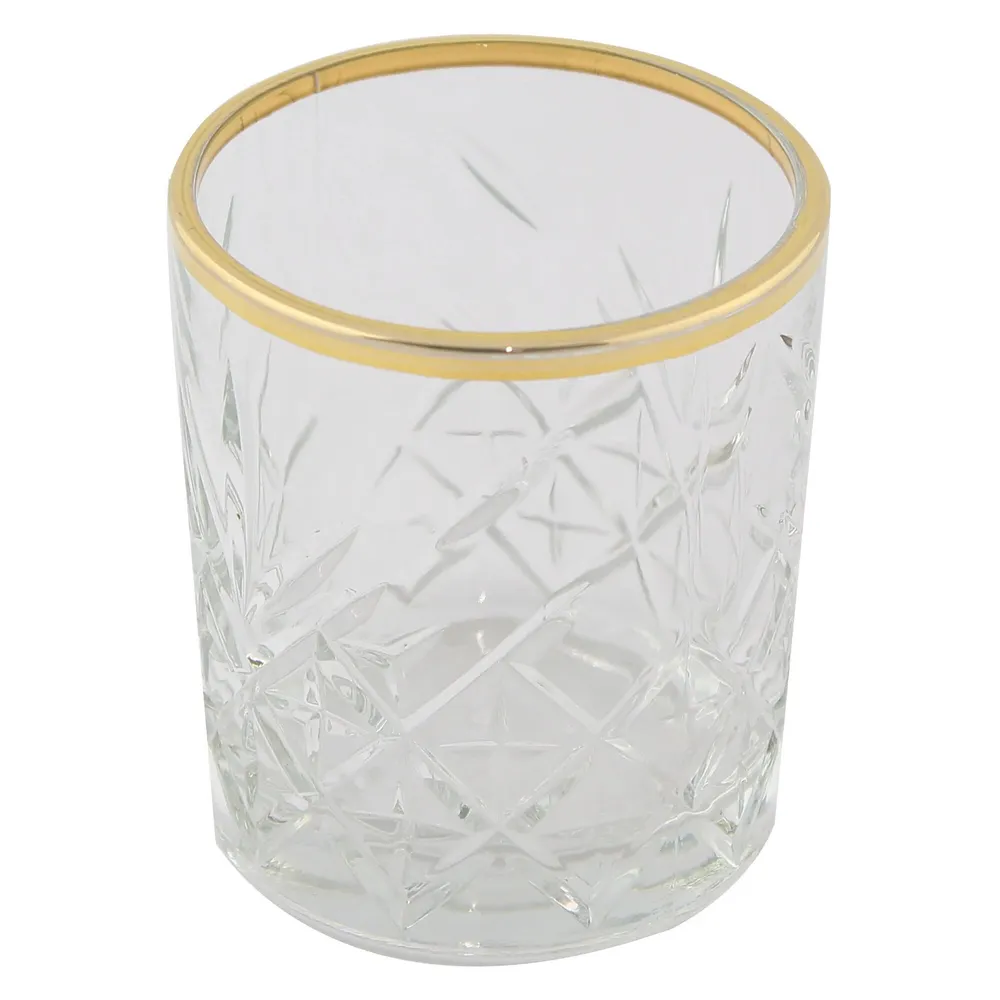 Set 6 pahare whisky din sticla, Timeless, 225 ml, transparent