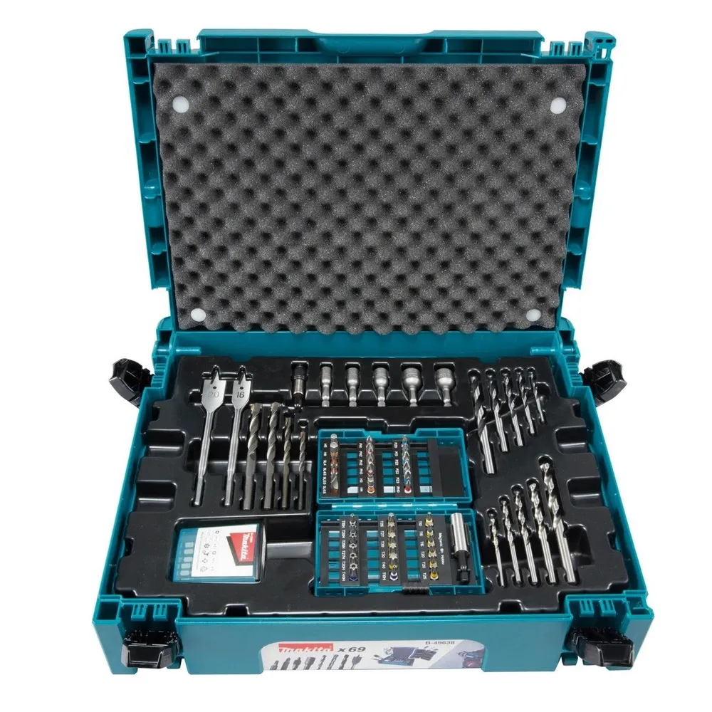 Set 69 accesorii pentru gaurire si insurubare, Makita B-49638