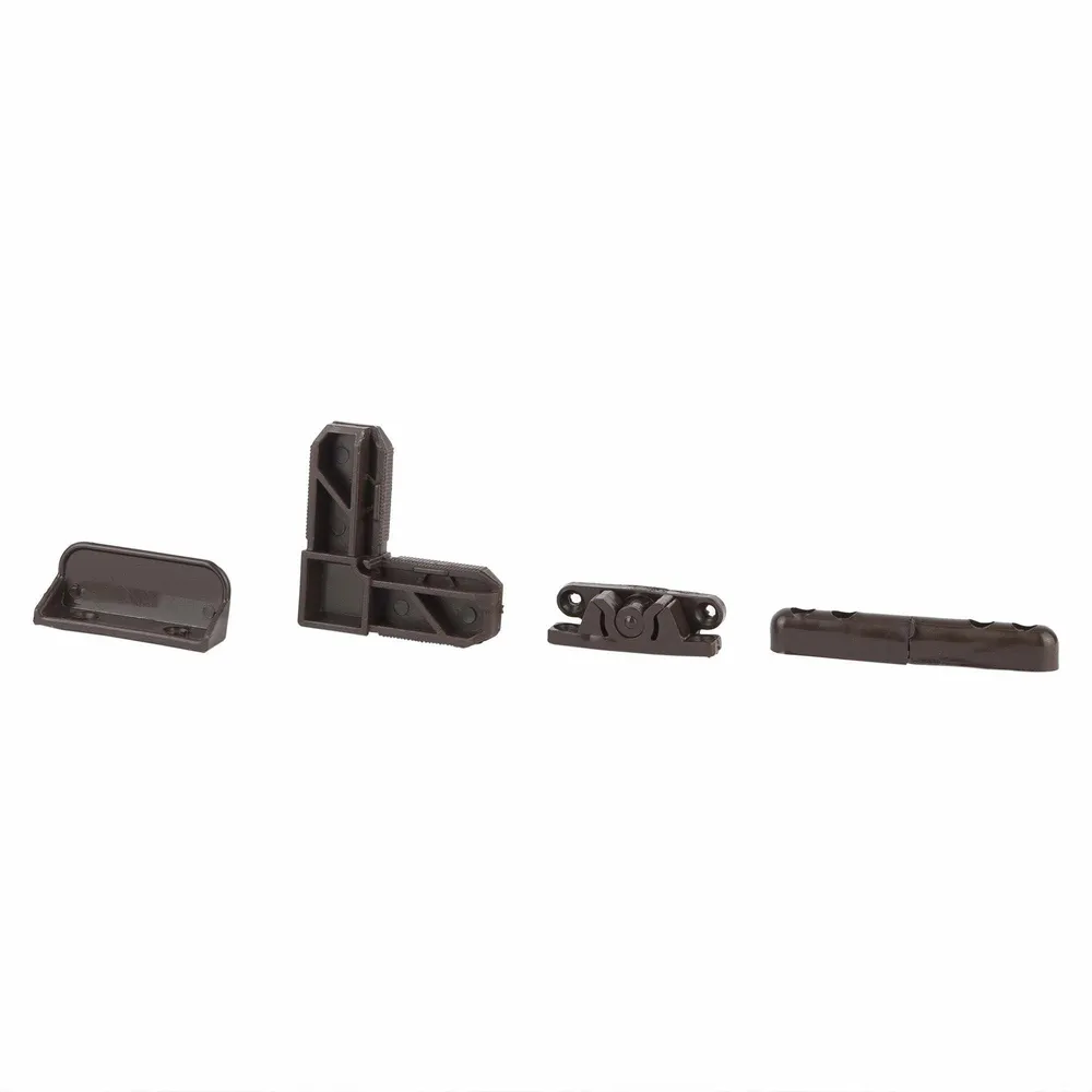 Set accesorii plasa tantari, pentru usa, plastic, maro