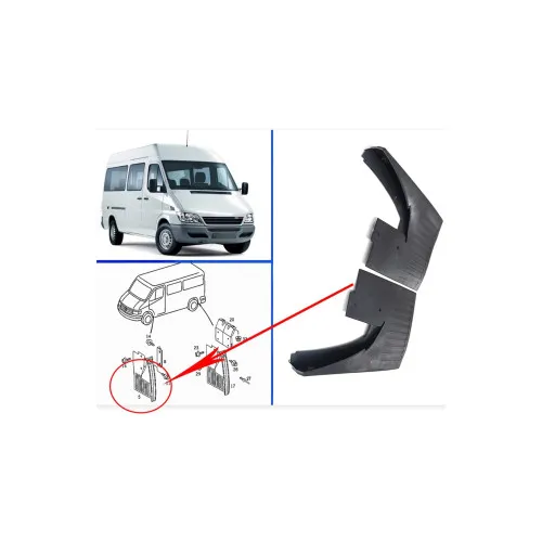 Set aparatori noroi auto fata spate compatibile Mercedes Sprinter W901 W902 W903 W904 W905 1995-2006 — imaginea 5