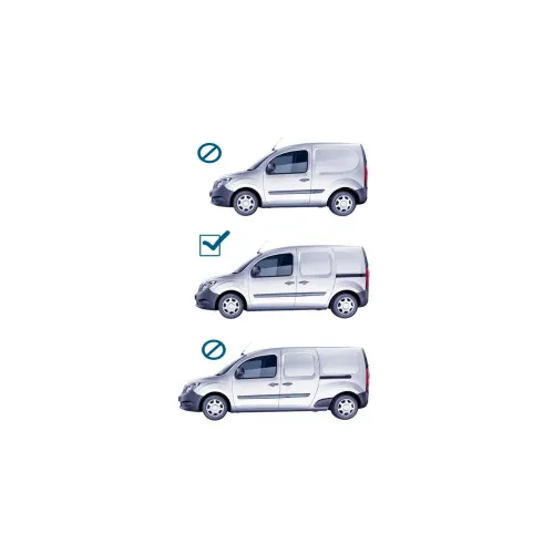 Set bare portbagaj longitudinale aluminiu auto compatibile Fiat Doblo III scurt 2023-> ER-A — imaginea 2