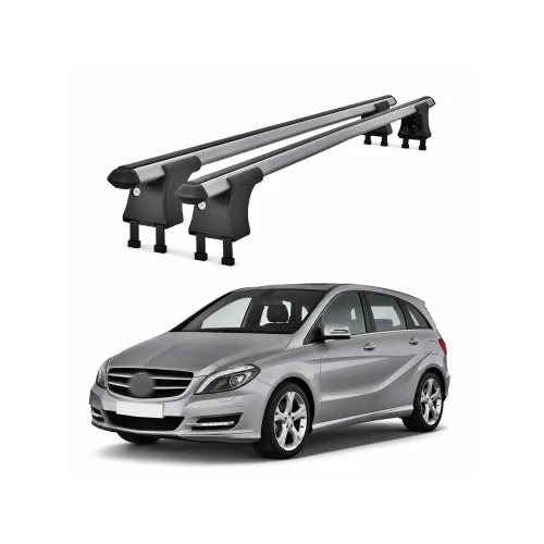 Set bare transversale aluminiu cu prindere in puncte fixe compatibile Mercedes CLS C218 2010-> negre sau argintii Kit 203