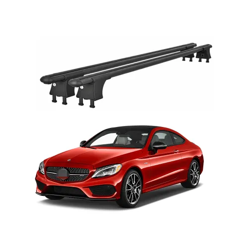 Set bare transversale aluminiu cu prindere in puncte fixe compatibile Mercedes Clasa C Coupe C205 2015-> negre sau argintii Kit 203 — imaginea 2