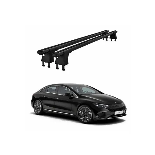 Set bare transversale aluminiu cu prindere in puncte fixe compatibile Mercedes EQE V295 2022-> negre sau argintii Kit 202 — imaginea 2