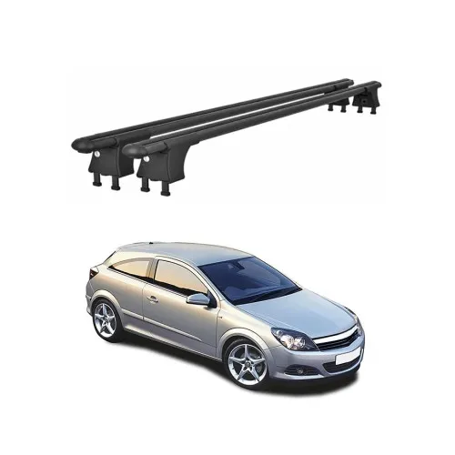 Set bare transversale aluminiu cu prindere in puncte fixe compatibile Opel Astra H Sportourer Combi 2004-2011 negre sau argintii Kit 202 — imaginea 2