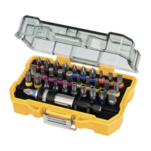 Set biti DeWALT DT7969, 32 piese, Torx/PH/PZ, cu prelungitor