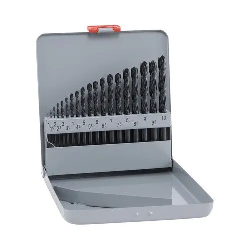 Set burghie metal HSS Alpen Ø1-10 mm, 19 piese