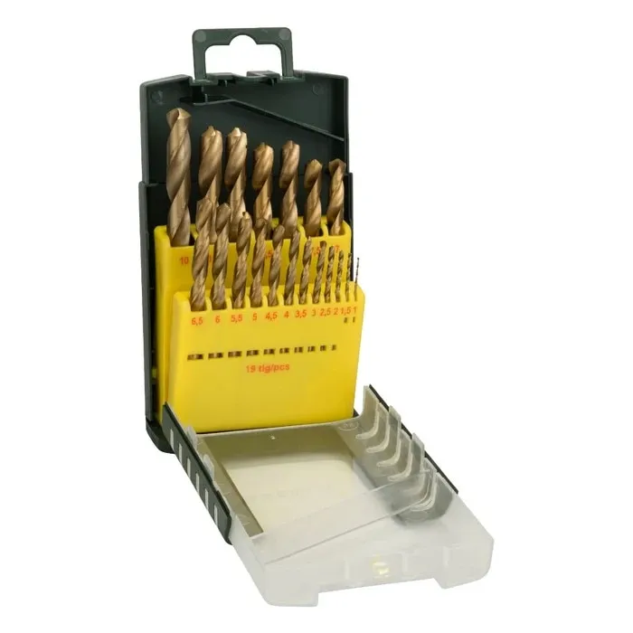 Set burghie pentru metal, tip HSS-TIN, Bosch 2607017152, 1 - 10 mm, 19 bucati