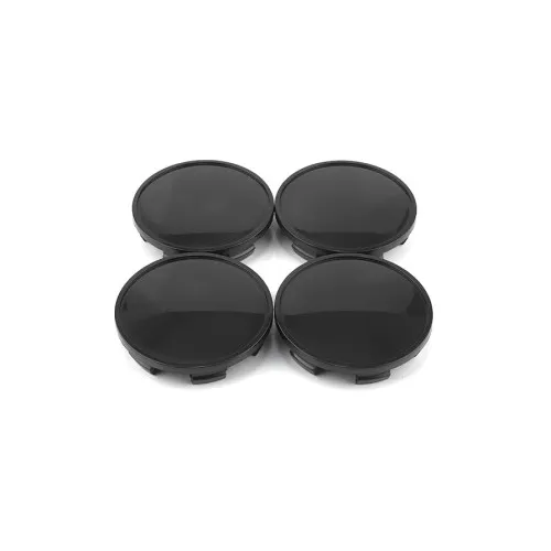 Set capace centrale jante auto 56 mm negre inaltime clipsuri 8 mm