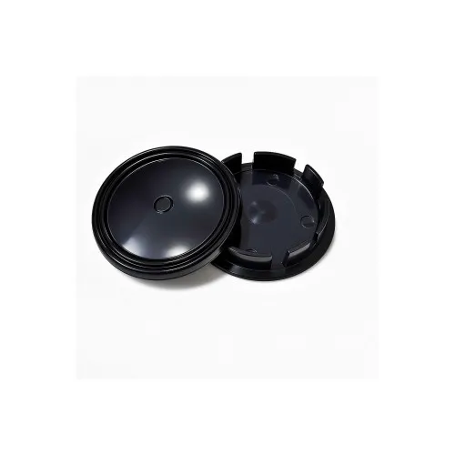 Set capace centrale jante auto 69 mm negre — imaginea 2