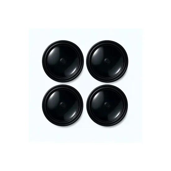 Set capace jante 69 mm negru