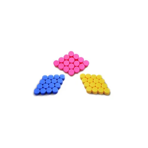 Set capace prezoane auto cauciuc 21 mm 20 bucati culori diverse — imaginea 6
