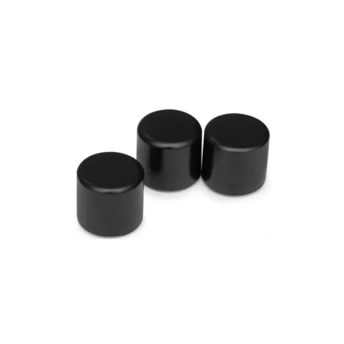 Set capace prezoane auto silicon 21 mm negre 20 bucati — imaginea 3