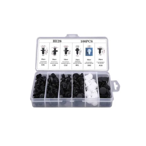 Set clipsuri auto universale 100 bucati
