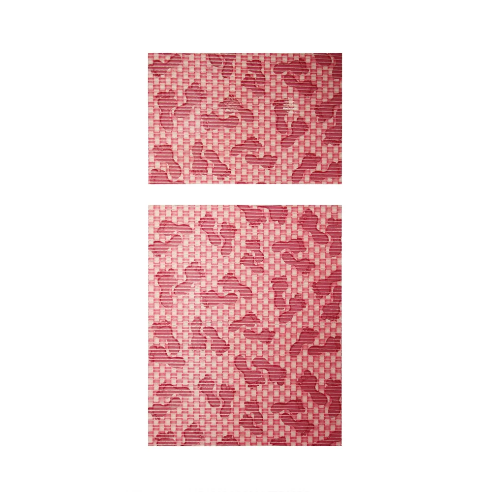 Set Covoras baie Deco Mat, roz, 65 x 45 / 90 cm, 2 bucati