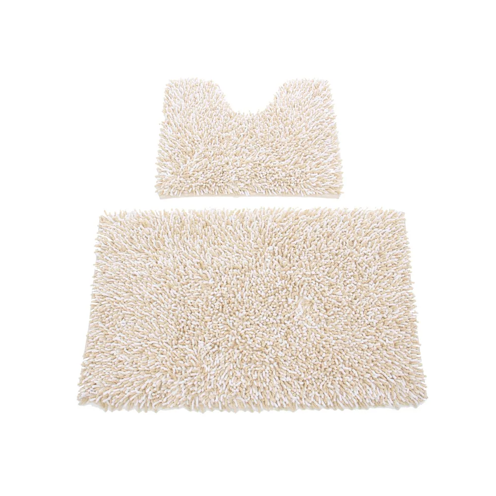 Set covorase baie, antiderapante, Dream, bej, set 2 bucati