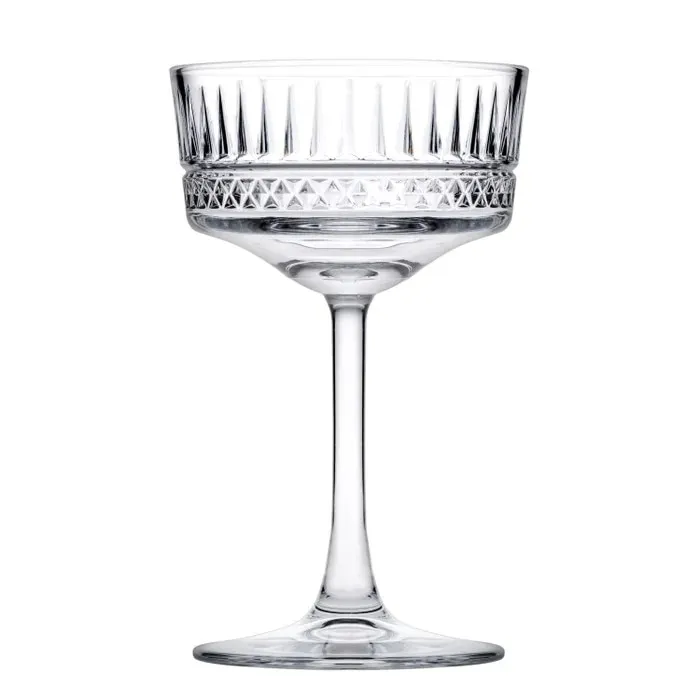 Set cupe pentru sampanie Elysia, 260 ml, sticla, 16.4x10.1cm, 4 bucati