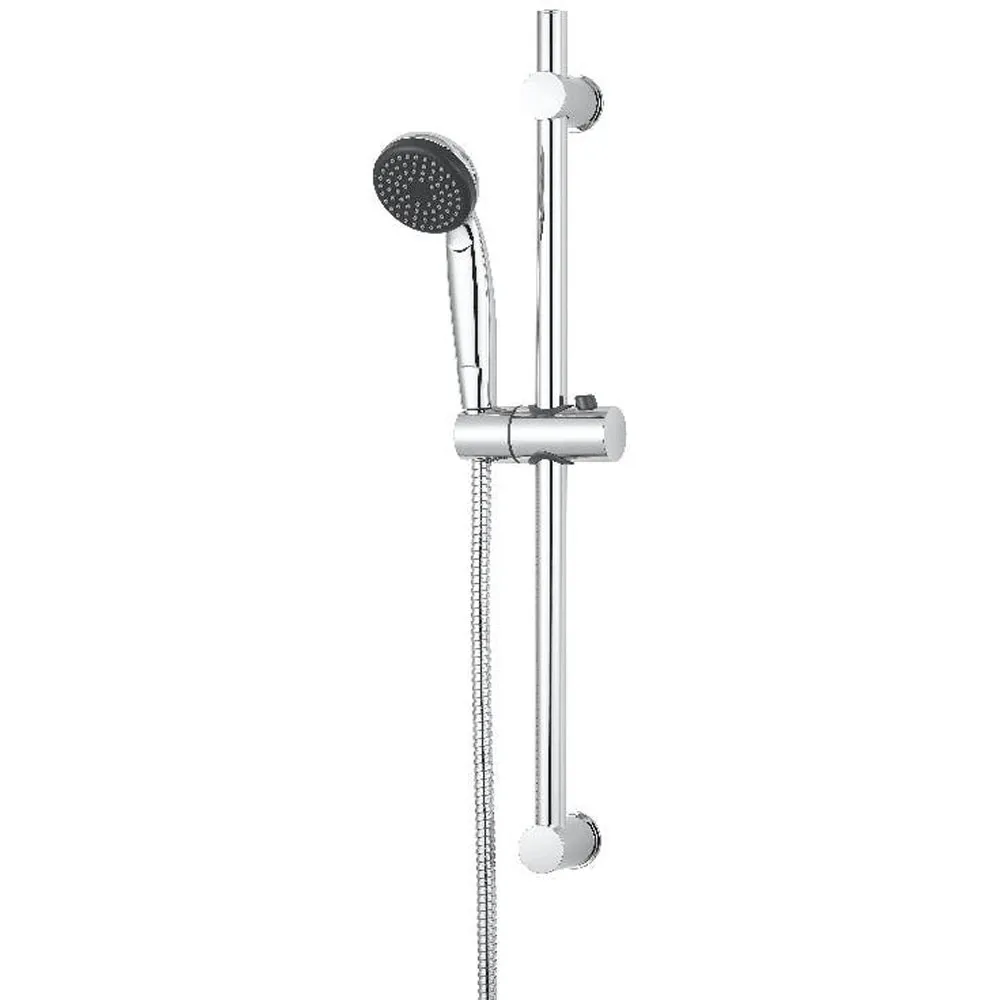 Set de dus GoodHome Blyth, 1 functie, crom, argintiu
