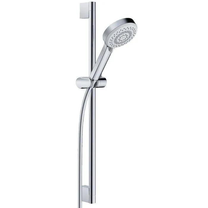 Set de dus Kludi sDive, 3 functii, crom, lungime furtun 1.6 m, bara 62 cm