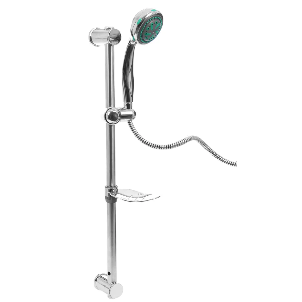 Set dus para + furtun + suport culisant + savoniera + bara, Kadda Blis, 5 functii, 1.5 m