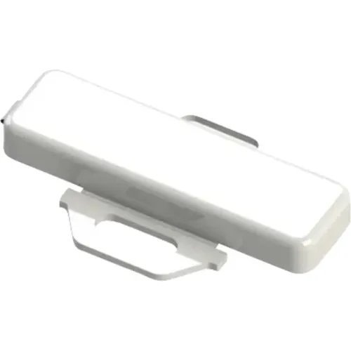 Set etichete autocolante dreptunghiulare, transparent, 10x35mm, 100 bucati