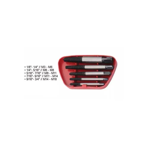 Set extractoare suruburi rupte 1/4 - 9/16 inch
