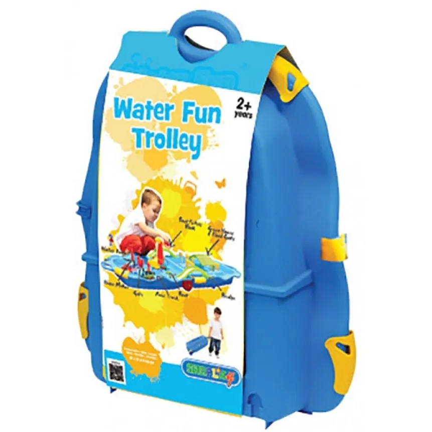 Set jucarii pentru plaja + troler LMi, plastic, 16 x 130 x 48 cm, +2 ani
