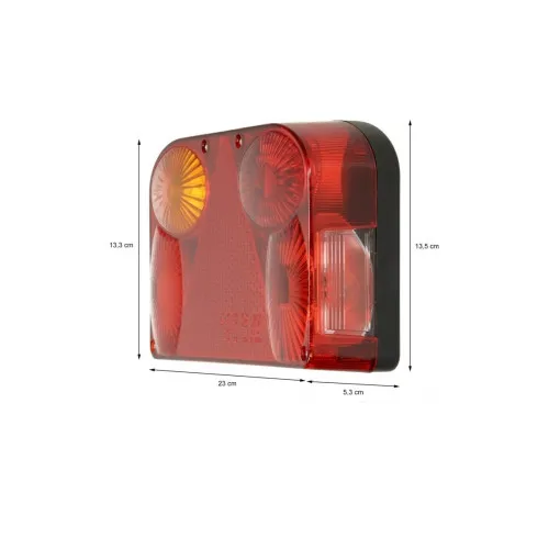 Set lampa spate 7 functii cu ceata si numar stanga dreapta 12V/24V 23cm — imaginea 4