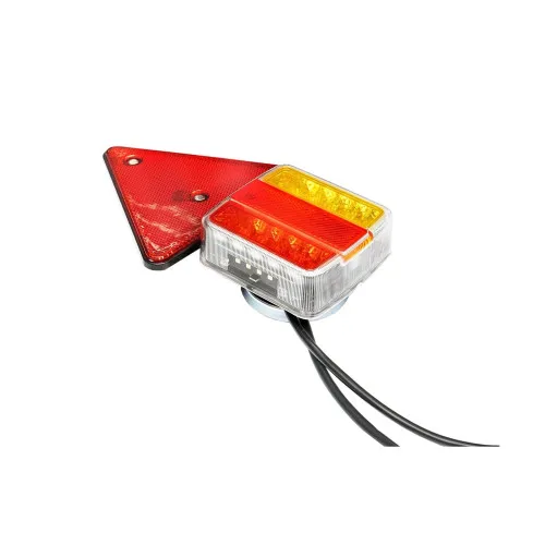 Set lampi LED magnetice cu triunghiuri reflectorizante pentru remorca, fisa 7 pini, cablu 2,5m, cablu fisa 7,5 m — imaginea 7