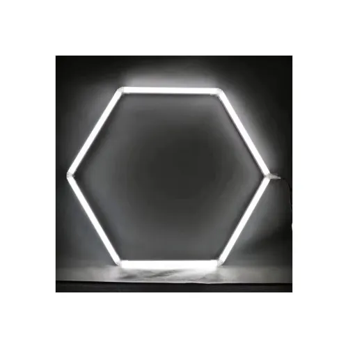 Set lumini LED hexagonale auto 42W 6000K alb rece compatibil garaj atelier