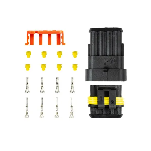 Set mufe conectori auto 4 pini mama-tata 12V 24V IP67