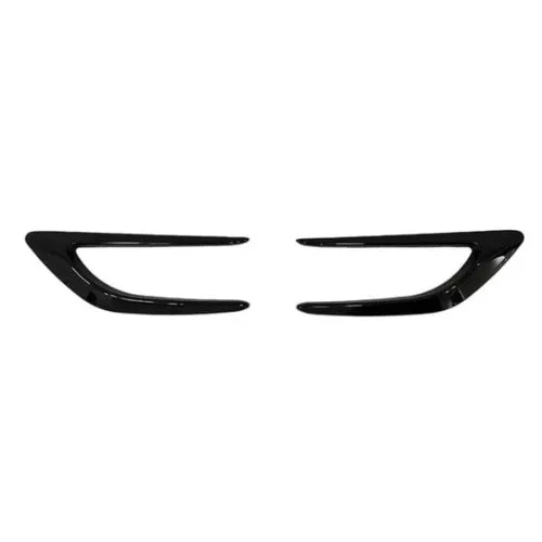 Set ornament aripa / bara , negru lucios