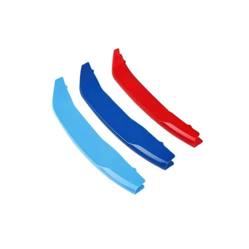 Set ornamente dungi grila fata auto compatibile BMW X5 E53 1999-2006 pentru grila cu 7 bare TIP B — imaginea 2
