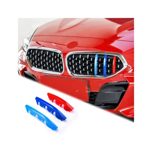 Set ornamente dungi grila fata auto compatibile BMW Z4 G29 2019-> pentru grila cu 13 bare TIP B