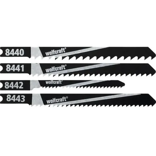 Set panze fierastrau pendular Wolfcraft 10 piese, prindere U (4 tipuri)