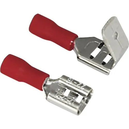 Set papuci auto izolati mama & mama + tata Commel 0, 5-1, 5 mm² / 6, 3x0, 8 mm, 25 perechi, culoare rosie