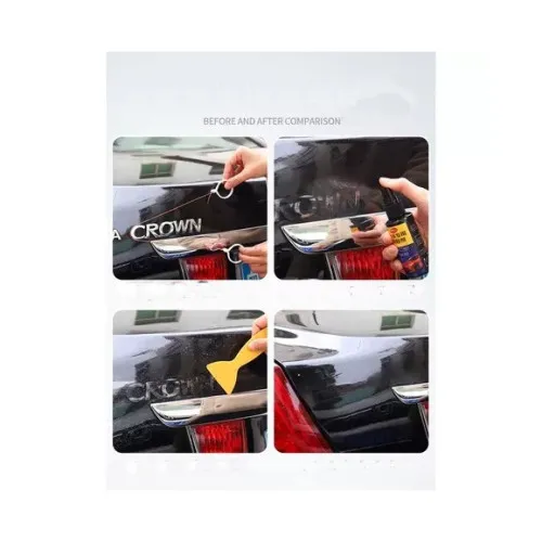 Set pentru indepartarea emblemelor auto – fir de taiere si solutie pentru indepartarea adezivului — imaginea 5