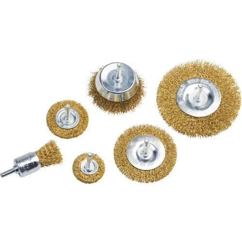 Set perii sarma rotunde Meister Ø25-100 mm, 6 piese, sarma placata cu alama