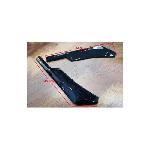 Set prelungire coltar bara auto premium negru lucios universal — imaginea 3