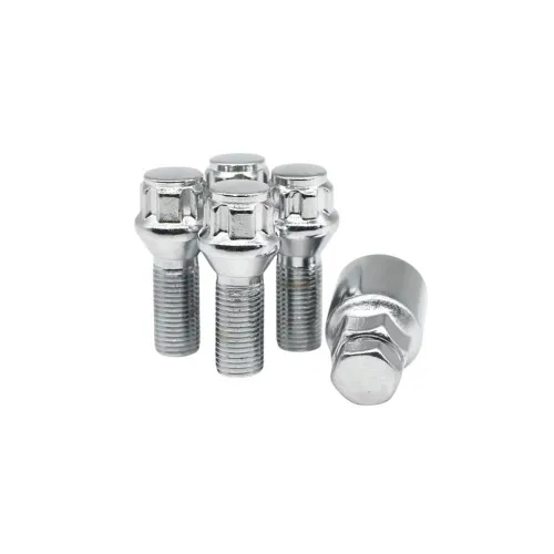 Set prezoane antifurt jante auto M14x1.5 con drept 60 grade cu cheie inclusa