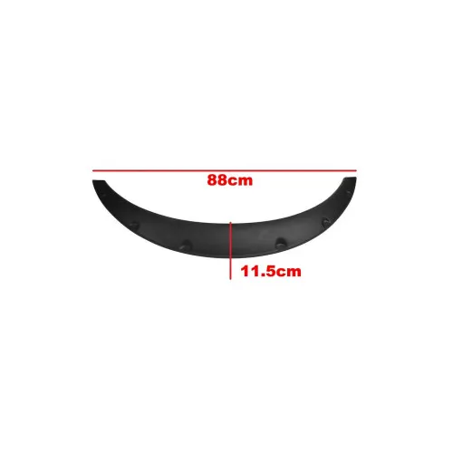Set protectie aripa universal Overfender culoare Negru-Mat — imaginea 5