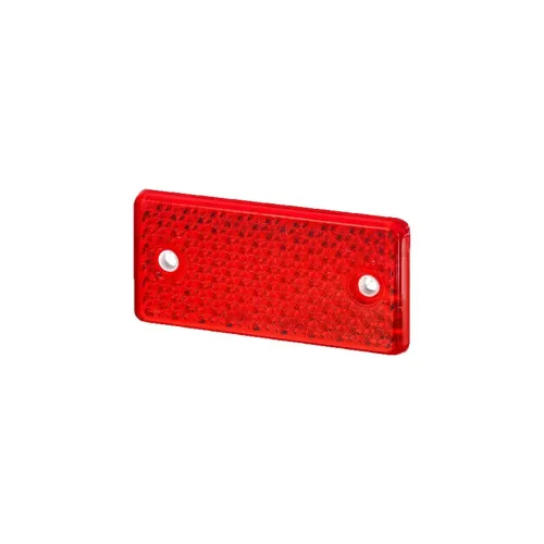 Set reflectoare dreptunghiulare rosii 9x5x0.7 cm