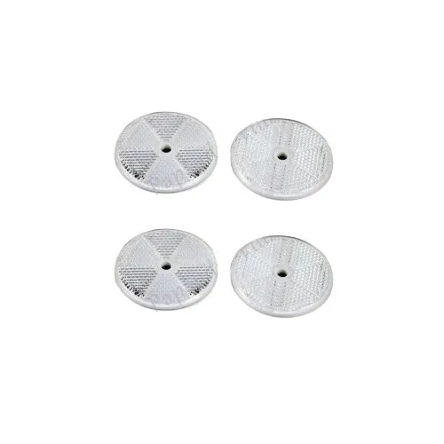 Set reflectoare rotunde albe 61x6 mm