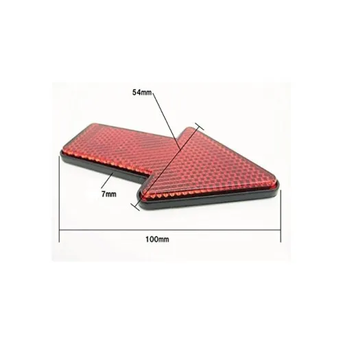Set reflectoare sageata rosii 100x54x7 mm — imaginea 3